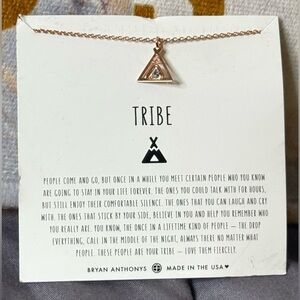 Bryan Anthonys Rose Gold Triangle Necklace